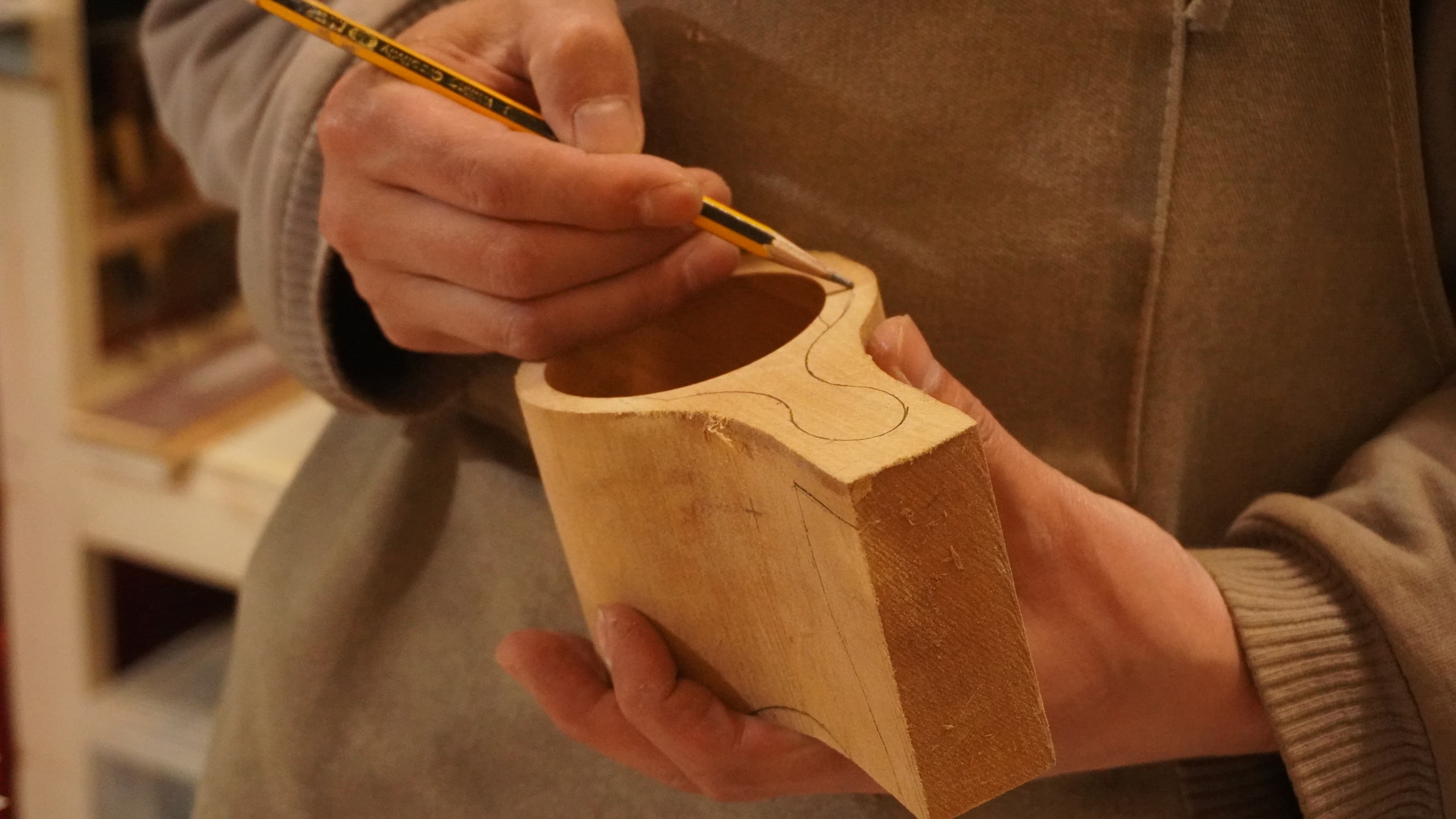 Hand carving detail